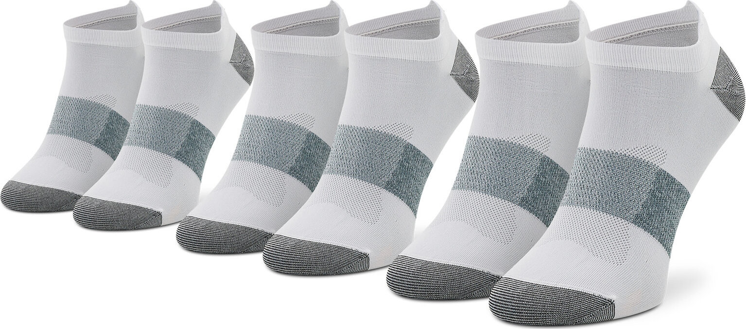 Sada 3 párů nízkých ponožek unisex Asics 3 Ppk Lyte Sock 3033A586 Real White 0001