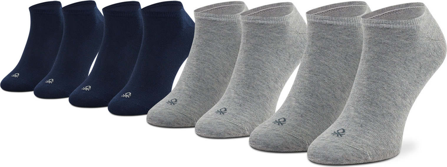 Sada 4 párů pánských nízkých ponožek United Colors Of Benetton 6AO3H21J1 902