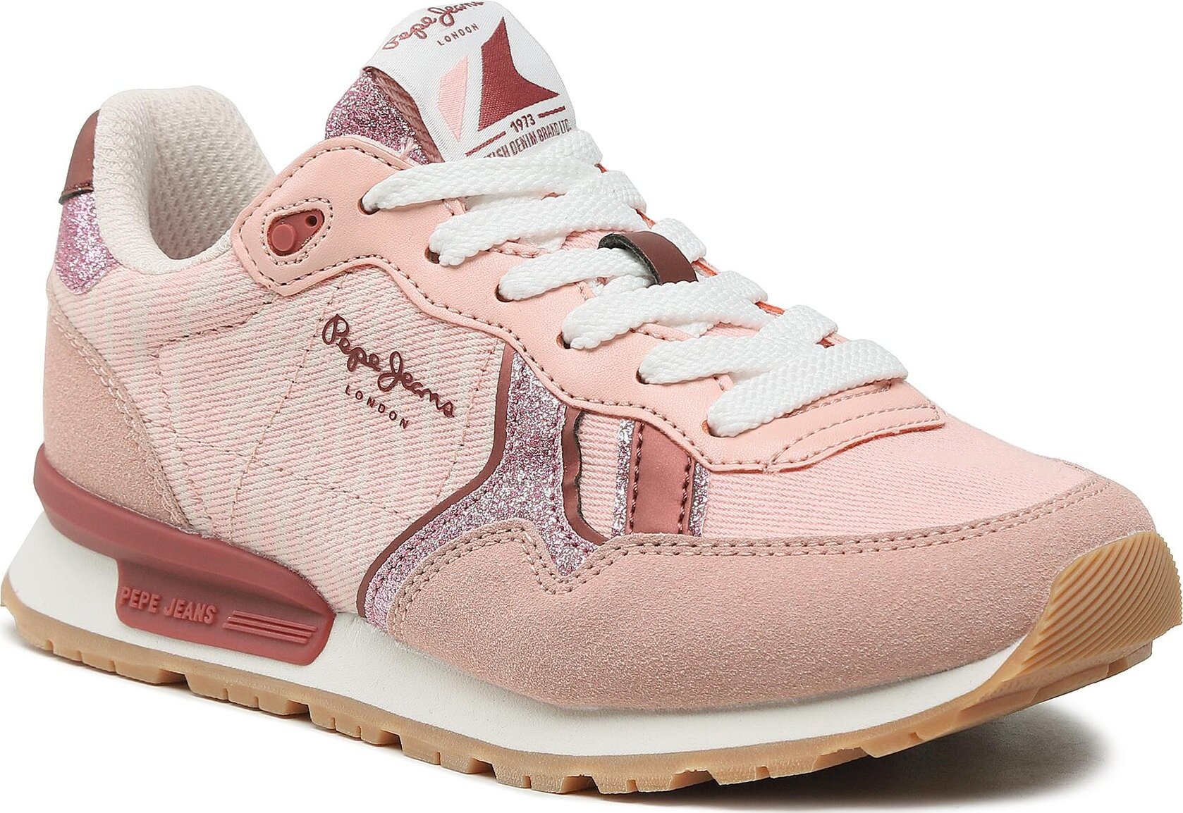Sneakersy Pepe Jeans Brit Animal G PGS30574 Mauve Pink 319