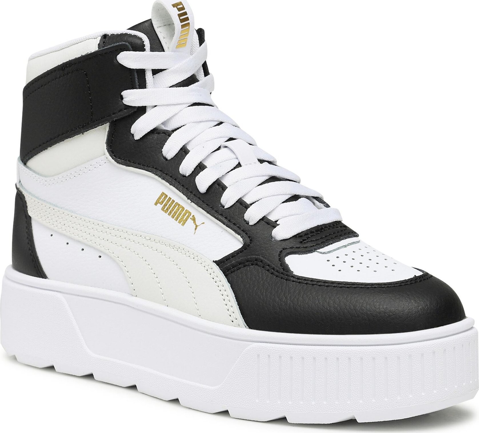Sneakersy Puma Karmen Rebelle Mid 387213 11 Puma White-Vapor Gray-Puma Black