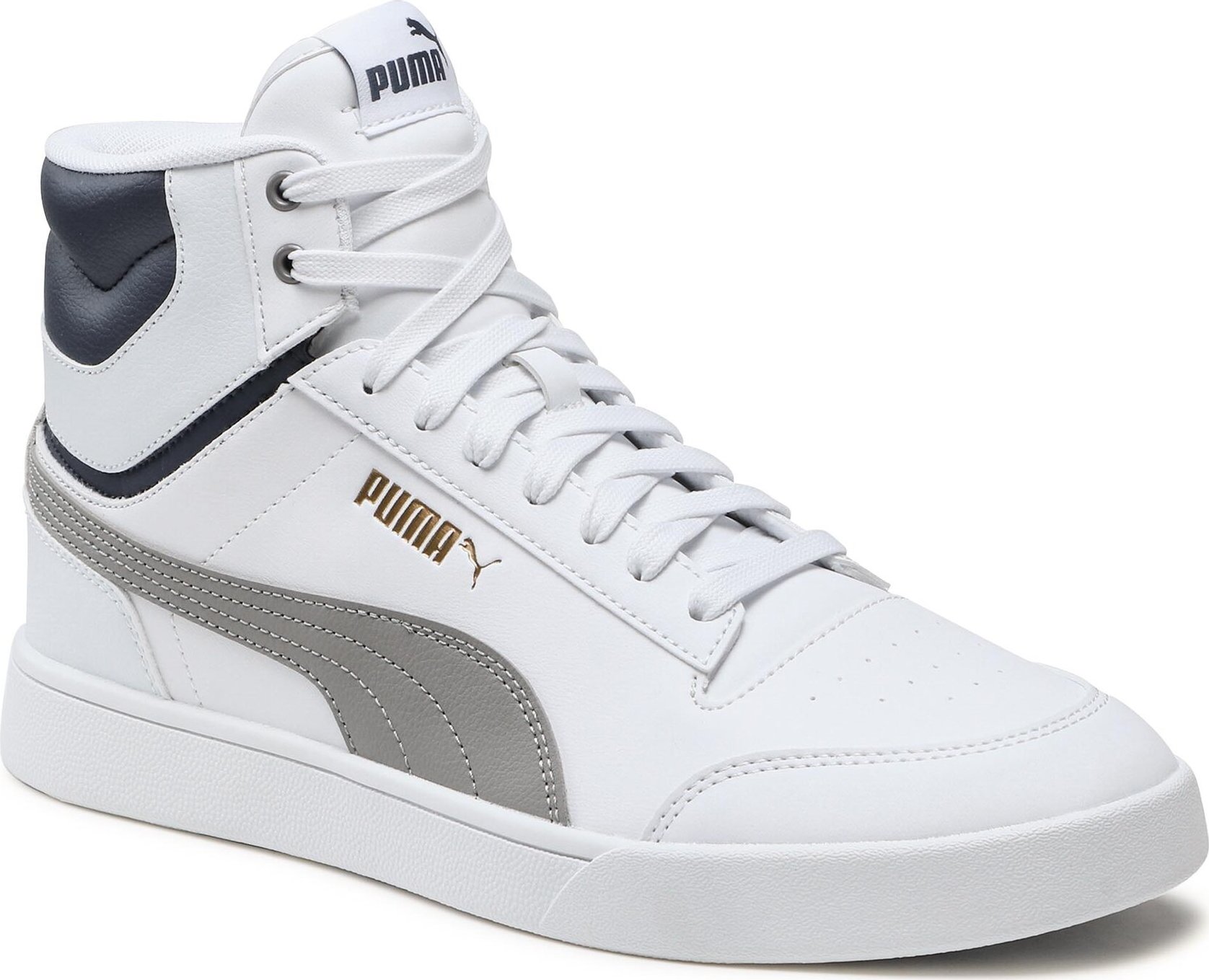 Sneakersy Puma Shuffle Mid 380748 15 Puma White-Concrete Gray-Persian Blue-Puma Gold