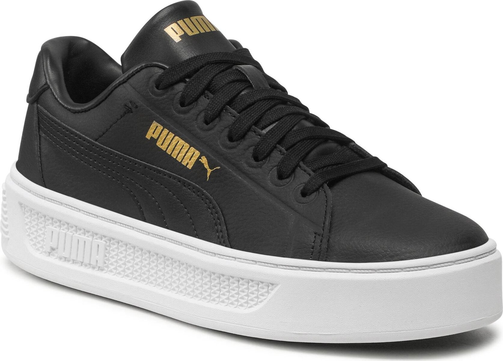 Sneakersy Puma Smash Platform V3 Sleek 389401 02 Puma Black/Gold/Puma White