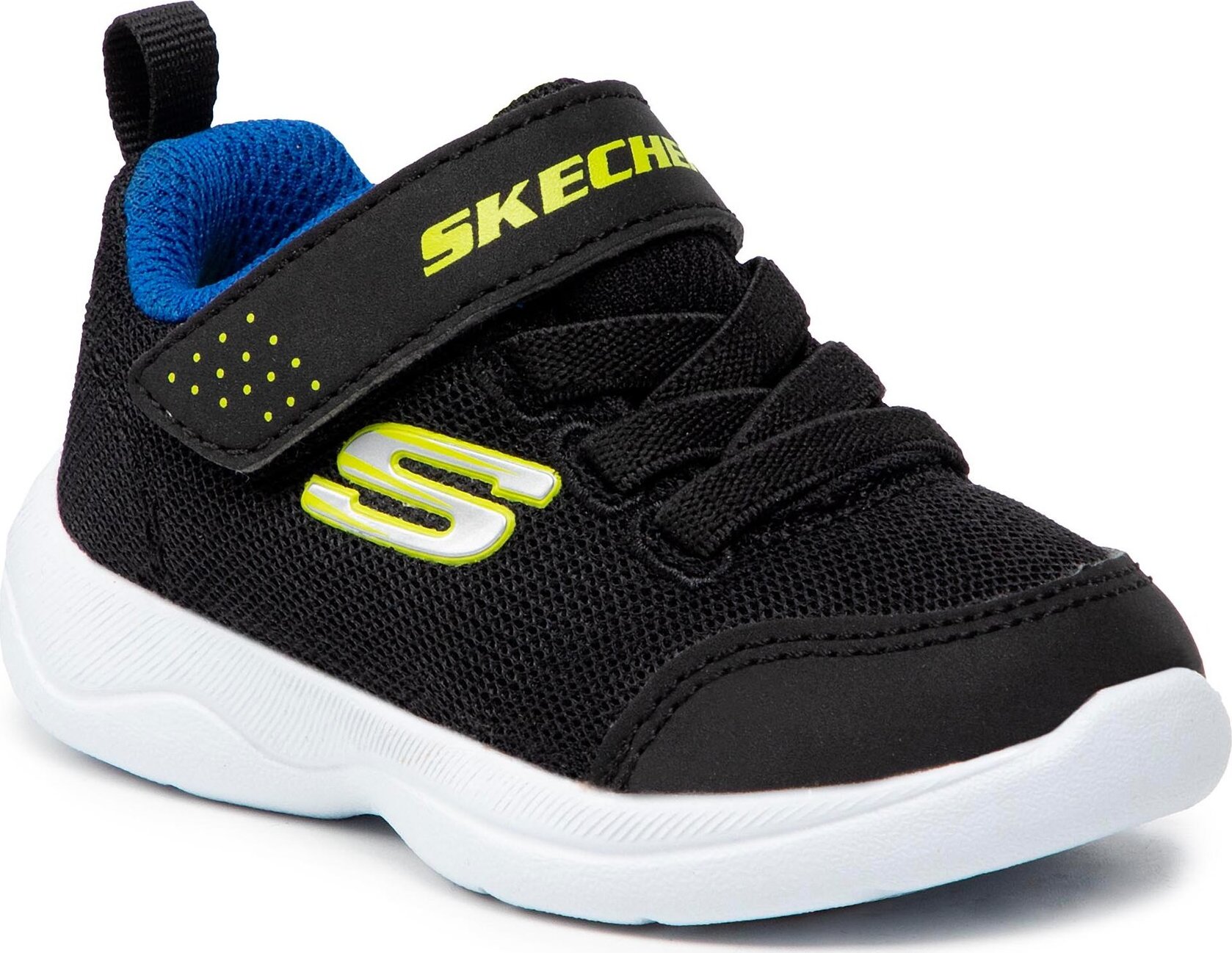 Sneakersy Skechers Mini Wanderer 407300N/BBLM Blk/Blue/Lime