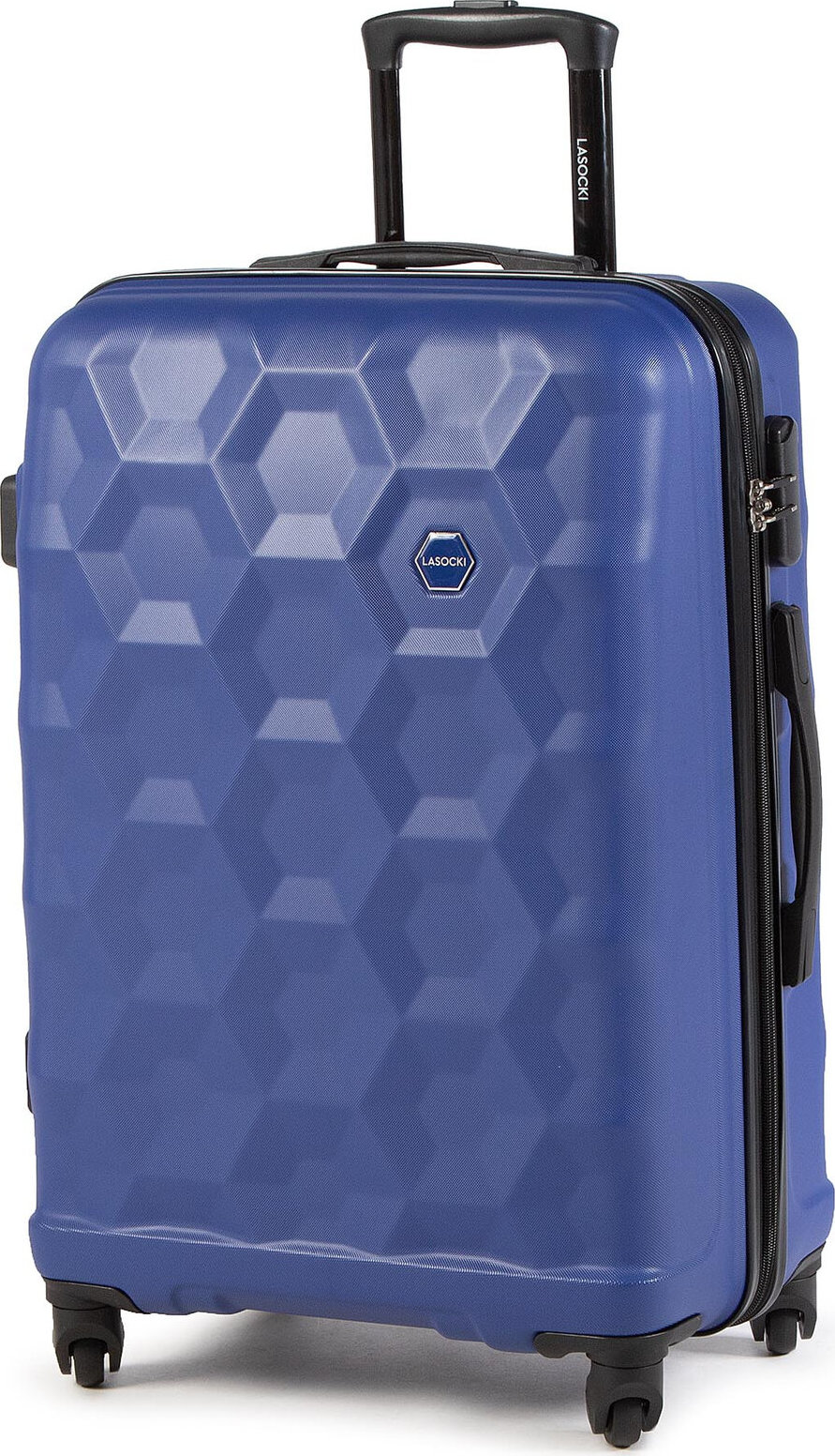 Střední Tvrdý kufr Lasocki BLW-A-102-90-08 Cobalt Blue