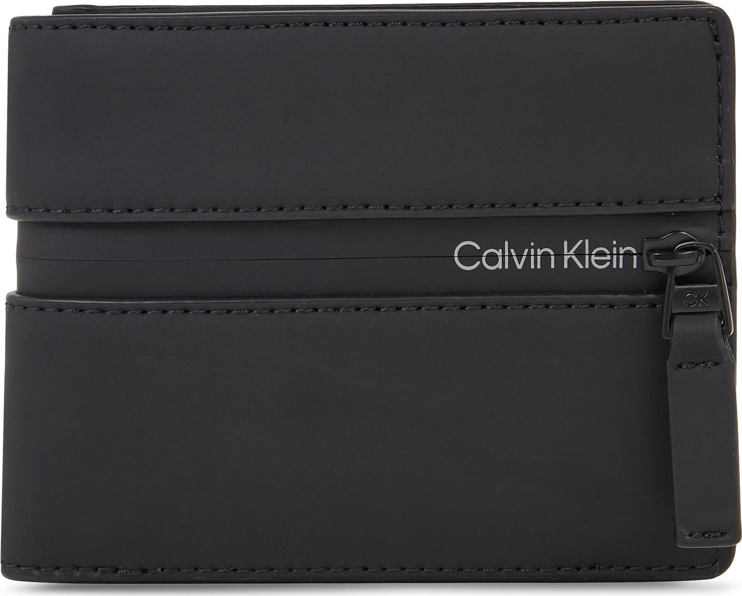 Pánská peněženka Calvin Klein Rubberized Bifold 5Cc W/Coin K50K510922 Ck Black BAX