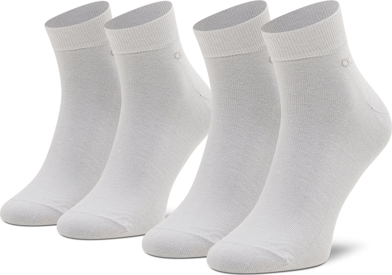 Sada 2 párů pánských nízkých ponožek Calvin Klein 701218706 White 002