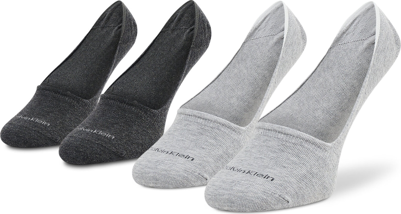 Sada 2 párů pánských ponožek Calvin Klein 701218708 Dark Grey/Melange