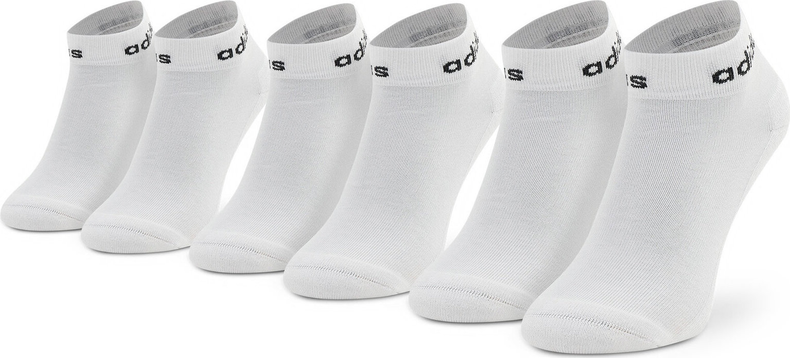 Sada 3 párů nízkých ponožek unisex adidas Hc Ankle GE1381 White