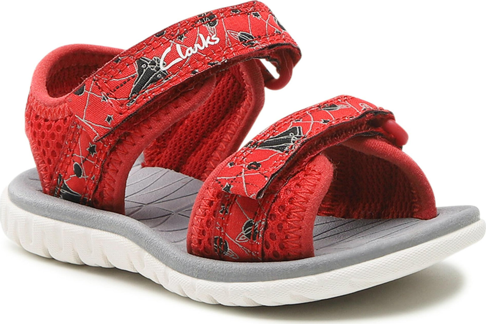 Sandály Clarks Surfing Tide T 261661677 Red Combi