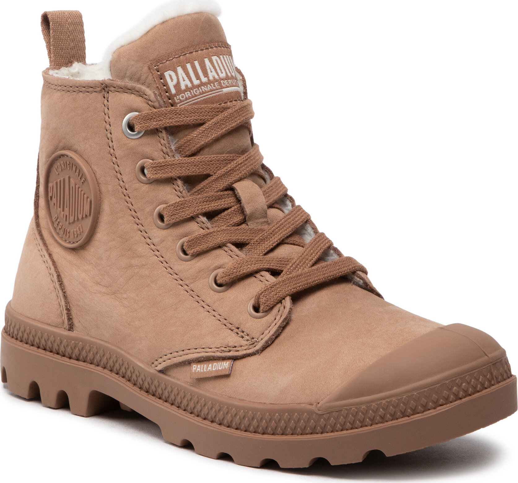 Turistická obuv Palladium Pampa Hi Zip Wl 95982-254-M Nude Brown