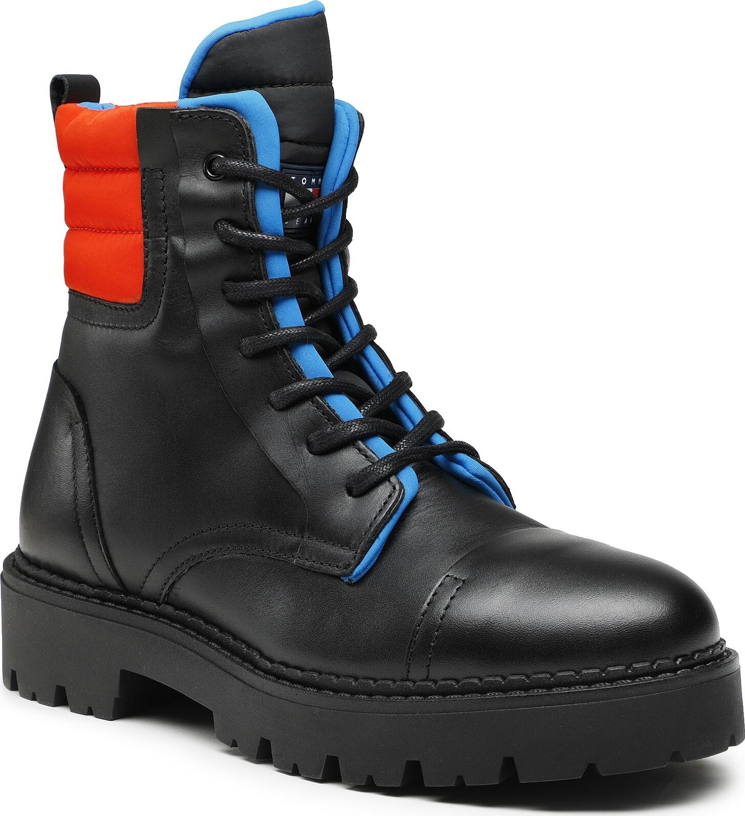 Turistická obuv Tommy Jeans Padded Lace Up Heritage Boot EM0EM01063 Black BDS