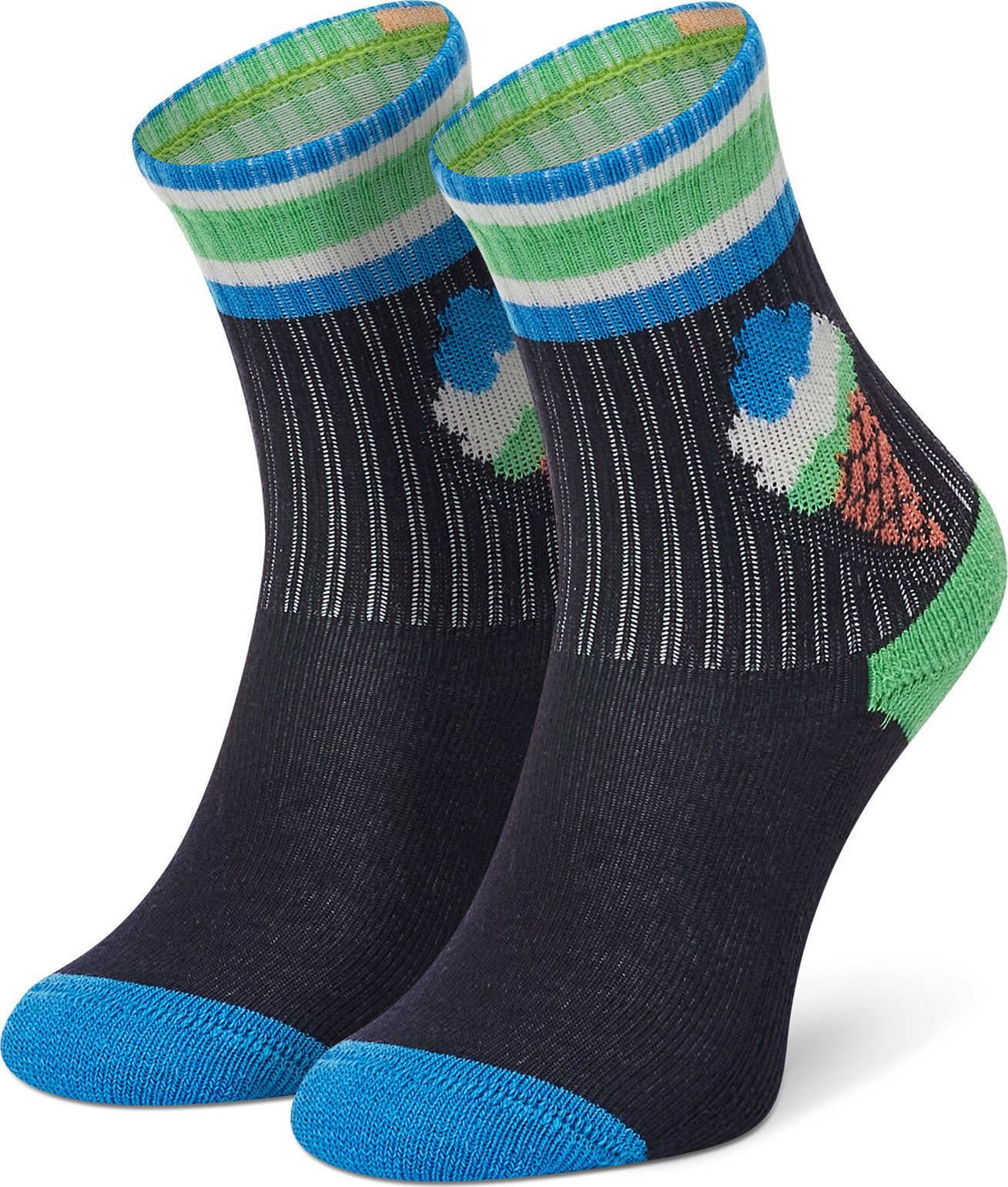 Vysoké dětské ponožky Happy Socks KICE14-6500 Černá