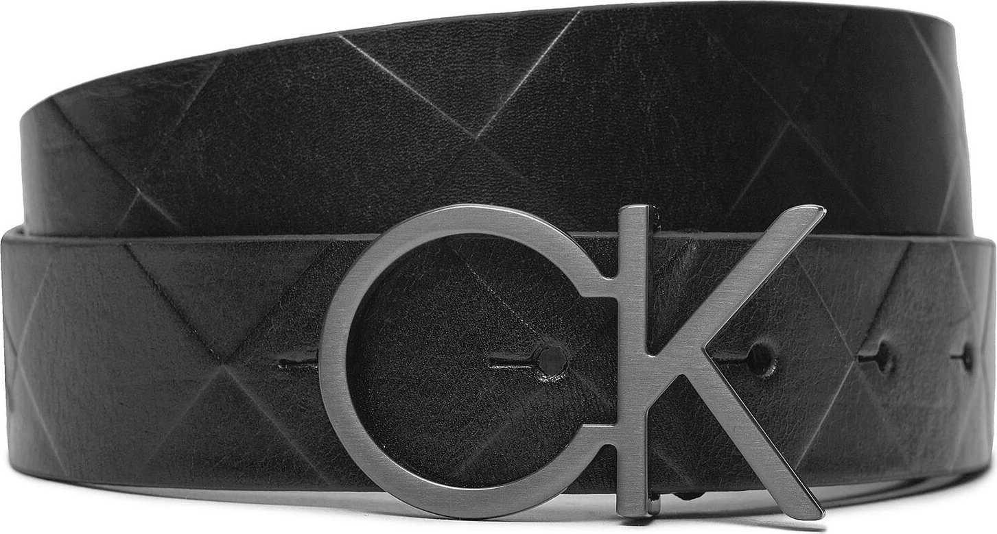 Dámský pásek Calvin Klein Re-Lock Quilt Ck Logo Belt 30Mm K60K611102 Ck Black BEH