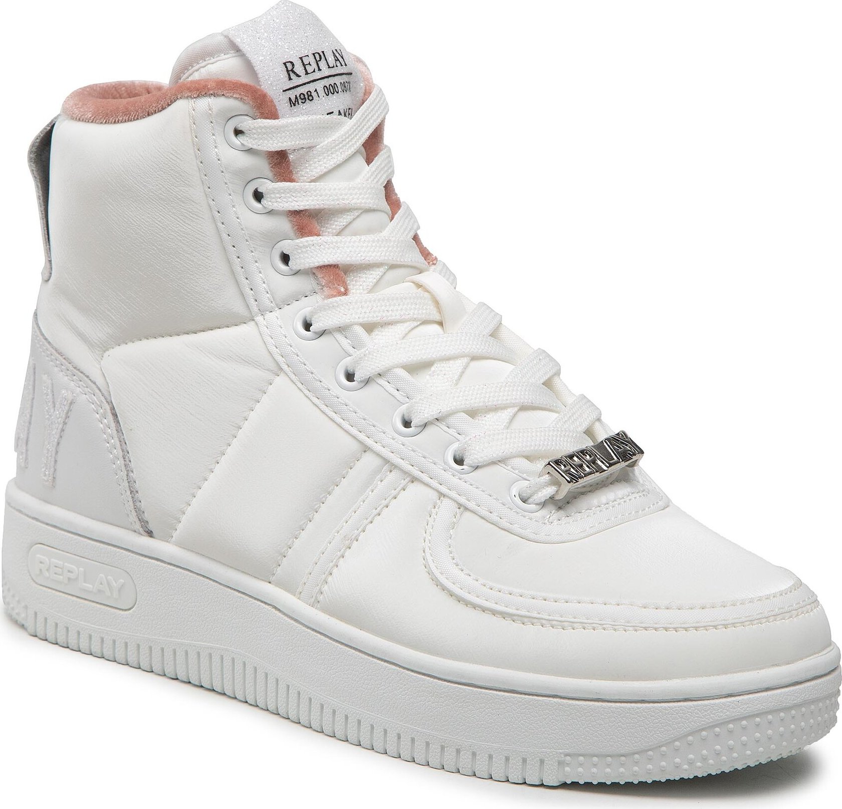 Sneakersy Replay Epic Hihgtop GWZ2U.000.C0021T White 061
