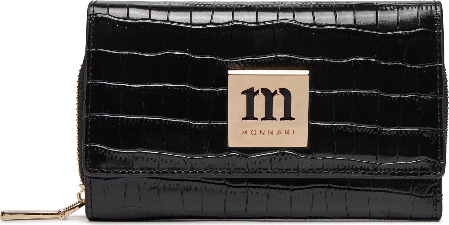 Velká dámská peněženka Monnari PUR0220-020 Black Croco