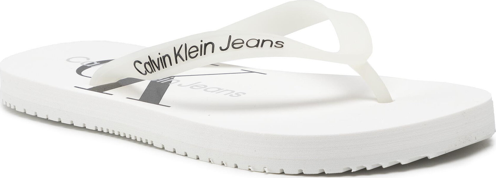 Žabky Calvin Klein Jeans Beach Sandal Monogram Tpu YW0YW00098 Bright White 02S
