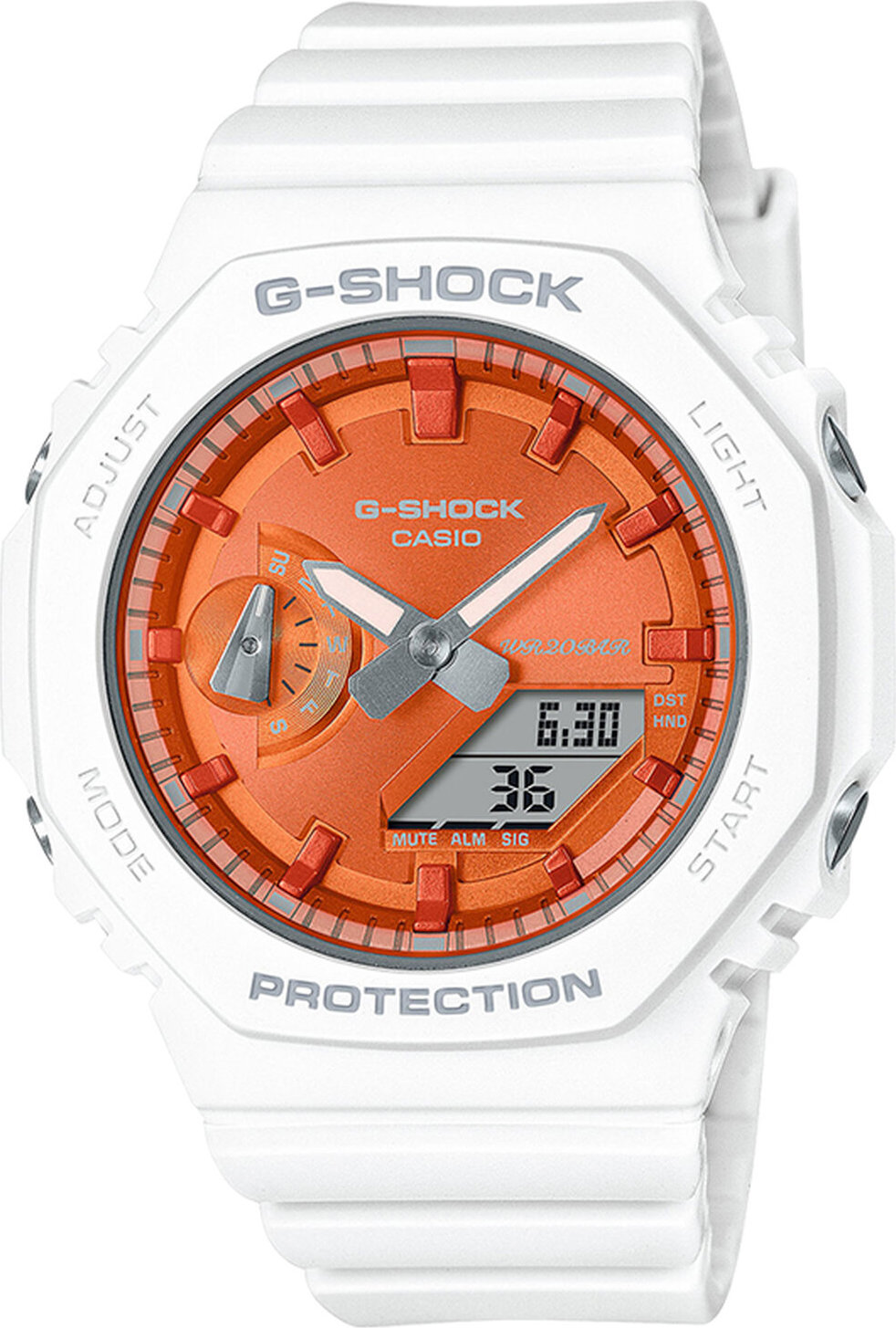 Hodinky G-Shock Sparkle of Winter GMA-S2100WS-7AER White/Orange