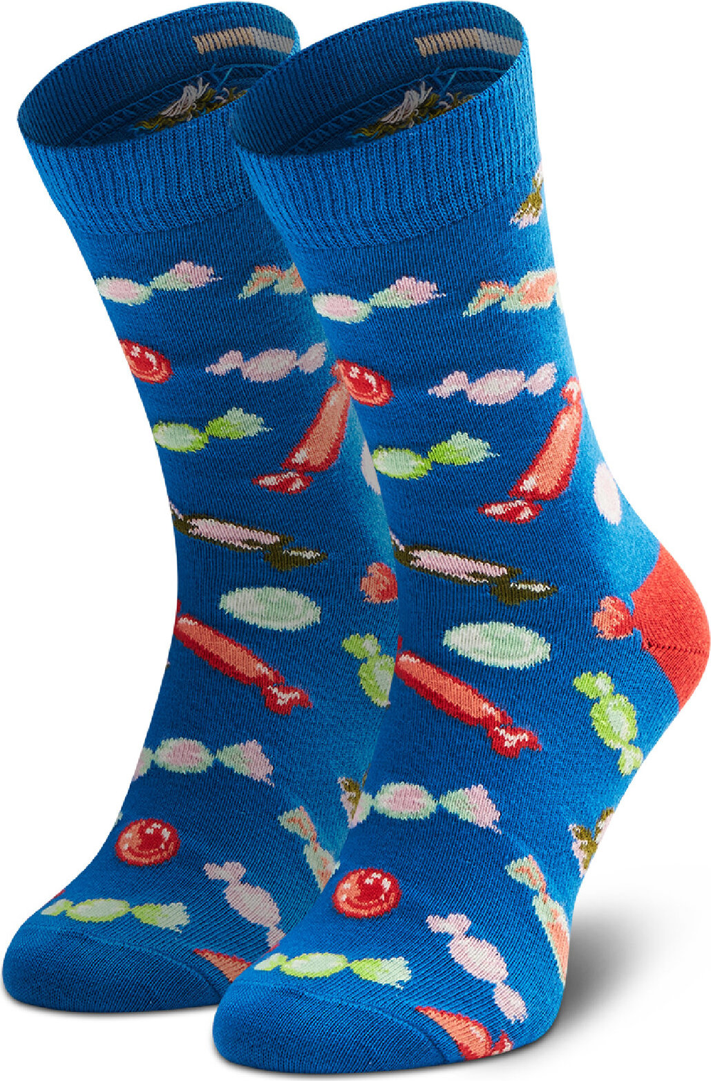 Vysoké dětské ponožky Happy Socks KCAN01-6300 Tmavomodrá