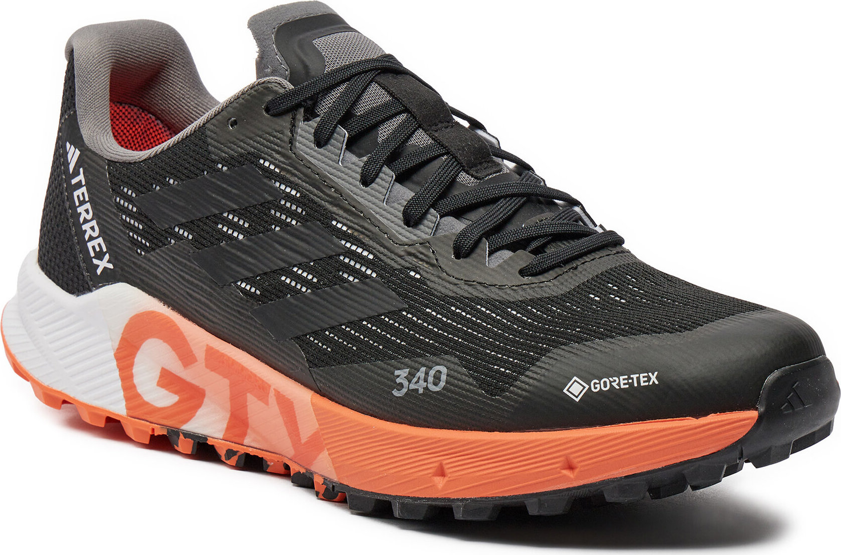 Boty adidas Terrex Agravic Flow GORE-TEX Trail Running 2.0 HR1110 Cblack/Cblack/Impora