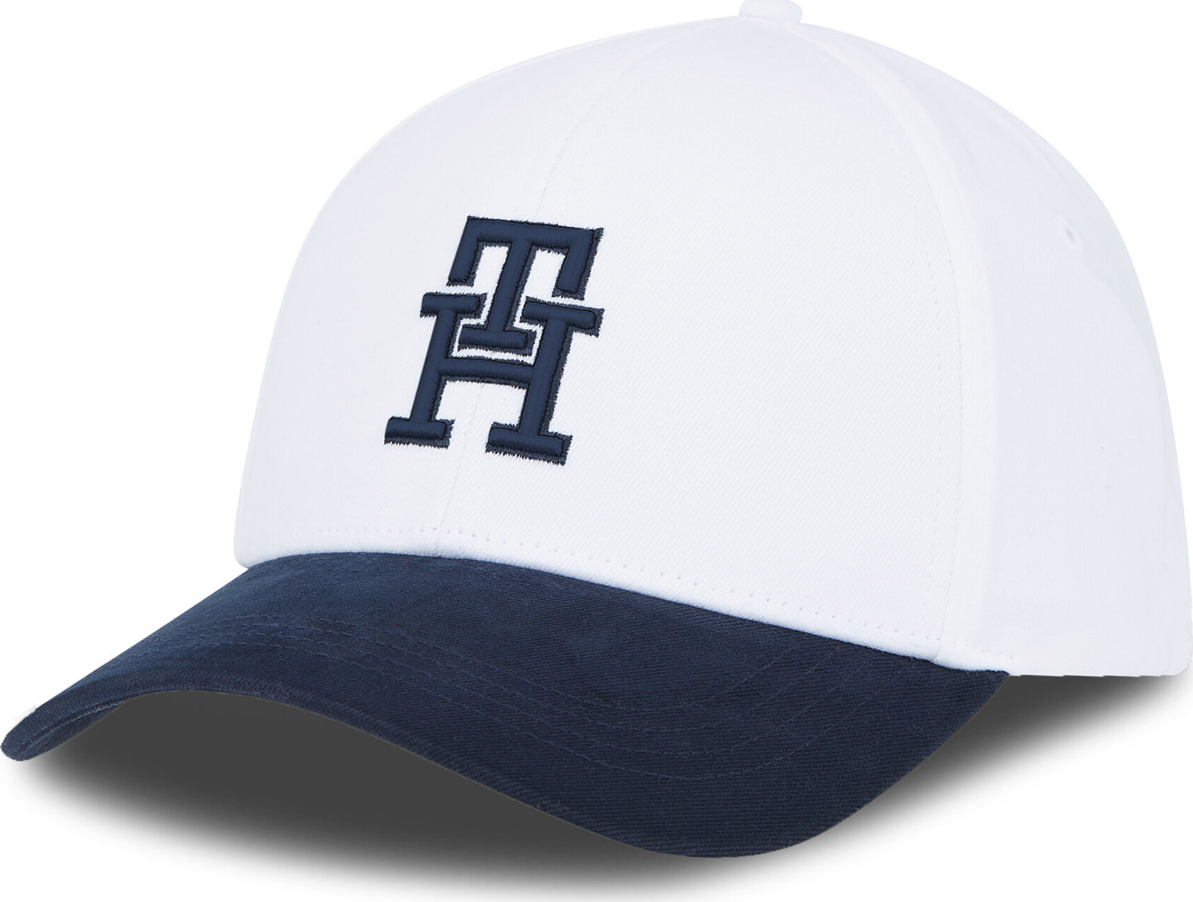 Kšiltovka Tommy Hilfiger Th Imd Brushed 6 Panel Cap AM0AM12301 White/ Space Blue YCF