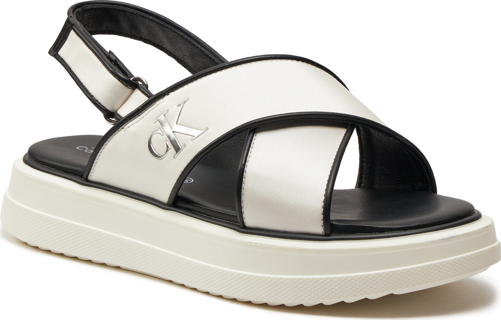 Sandály Calvin Klein Jeans Platform Sandal V3A2-80831-1688 S White 100